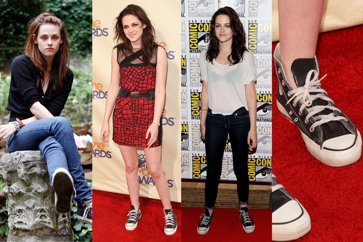 Converse na nogach Kristen Stewart